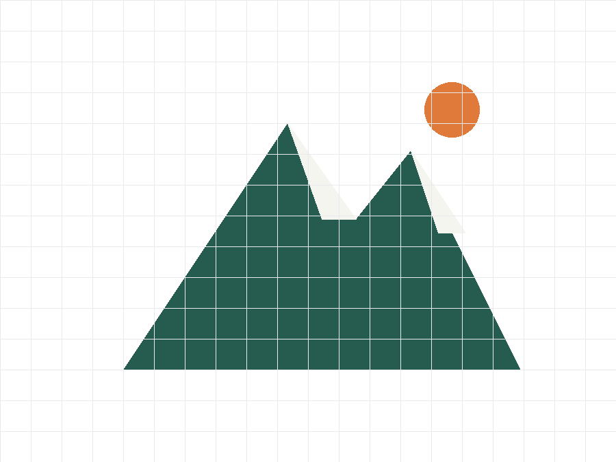 Mountain mark logo — traced output (synthetic sample)