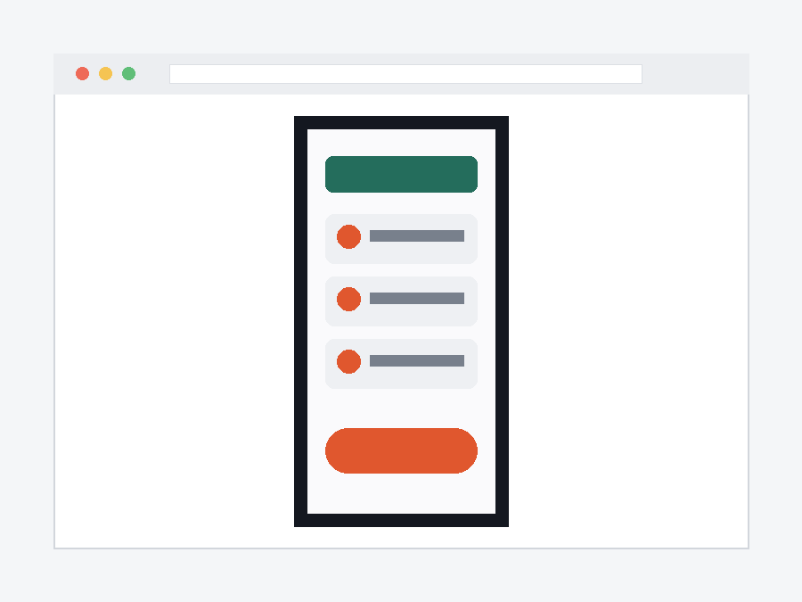 Mobile app screen — input (synthetic sample)